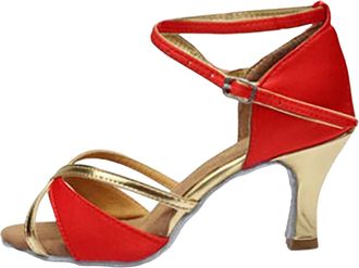 Generic Ladies Pumps Size 3 Long Slipper Socks for Women Solid Color Casual Toe Flat Soft Slipper Socks for Women Indoor Ladies Ballet Slippers (Red, 3.5)