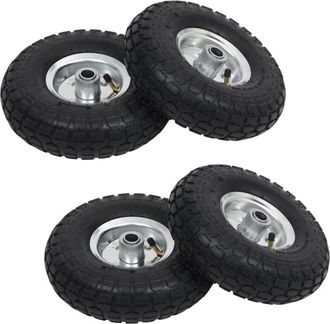 vidaXL Vidaxl - Ruedas De Carrito De Sacos 4 Unidades Goma 4.10/3.50-4 (260x83)