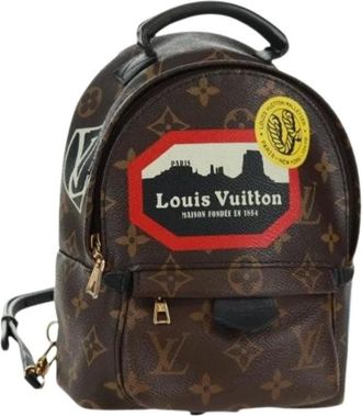 Louis Vuitton Pre-owned Backpacks, female, Brown, Size: ONE SIZE Pre-owned Palm Springs Mini Backpack
