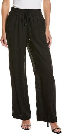 CeCe by Cynthia Steffe Cece Wavy Tapered Linen-Blend Pant