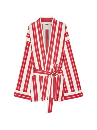 Forte_Forte Forte Forte Womens Striped Kimono Jacket