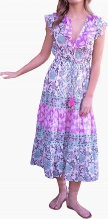 Bell Sylvie Midi Dress In Mixed Prints