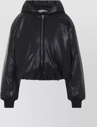 Acne Studios hooded long sleeve bomber jacket