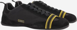 Fendi Mens Sneakers Flow Suede And Fabric Black Polyamide Trainers
