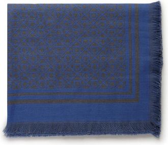 Ferragamo Gancini Wollen Sjaal - Heren - Wintersjaals - Veelkleurig - ONE Size - Wol - Accessoires