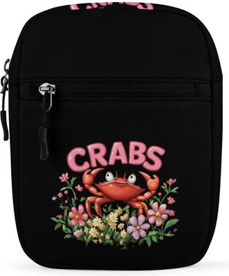Generic Crab Animal Crossbody Bag Adjustable Satchel Cute Shoulder Bag Lightweight Sling Bags