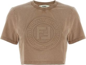 Fendi 3D Roma t-shirt - Brown