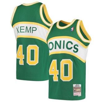Mitchell & Ness Mens Mitchell & Ness Shawn Kemp Green Seattle SuperSonics Hardwood Classics 1994-95 Swingman Jersey at Nordstrom, Size Small