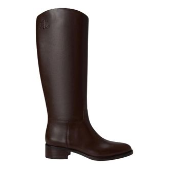 Ralph Lauren Kyle hoge laars - Dames - Schoenen - Bruin - Maat: 40 EU Leer