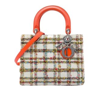 Dior Pre-owned Lady Dior Tas - Dames - Vintage Handtas - Veelkleurig - ONE Size - Leer - Vintage