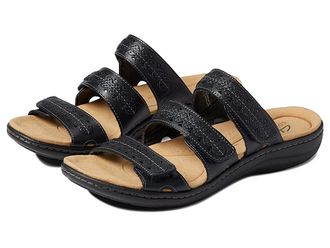 Clarks Laurieann Cove Womens Shoes Black Leather : 6.5 B - Medium