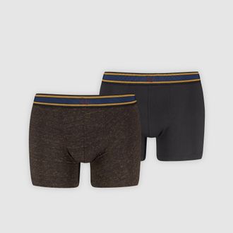 Levi's Grunge Check Boxer Brief 2 Pack - Mens - XL - Black
