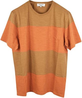 Ymc You Must Create Striped Cotton T-Shirt Size M