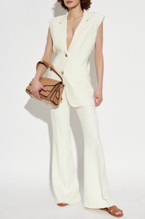 Etro Creased Trousers, Womens, Cream