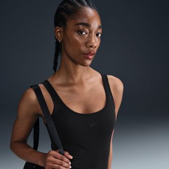 Nike Womens Nike Sportswear Chill Knit Tank Top in Black | FZ1457-011