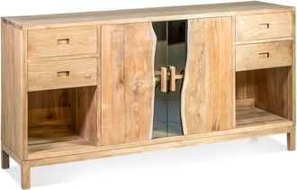 Moycor Aparador 4 cajones 2 puertas teca beige anch. 170 cm