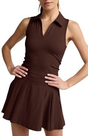 Beyond Yoga Sport Active Polo Tank in Iced Mocha at Nordstrom, Size X-Small