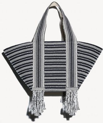 Amambaih Chulo Large tote bag in Ivory Black at Nordstrom, Size X-Large
