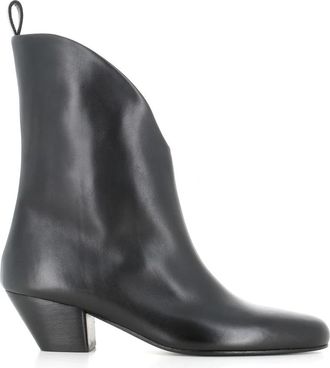 Mars&egrave;ll Goccio Enkellaars - Dames - Cowboylaarzen - Zwart - 38 1/2 EU - Leer - Schoenen