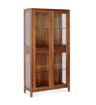 Moycor Vitrina de madera marr&oacute;n alt. 190 cm