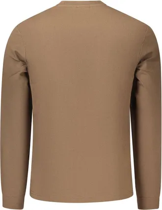Napapijri Logo Embossed Cotton Sweatshirt - Brown