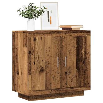 Berkfield Home Sideboard Old Wood 80x40x75 cm Engineered Wood in Brown | Size: 80 x 40 x 75 cm