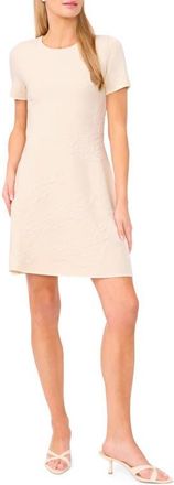Ted Baker Mindy Floral Jacquard Minidress in Vanilla Ice at Nordstrom, Size X-Small