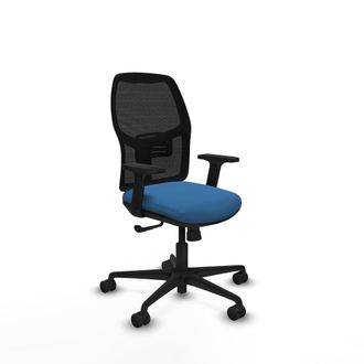 Piqueras y Crespo Silla De Oficina Piqueras Y Crespo Alfera Negro Malla Cuero Sint&eacute;tico