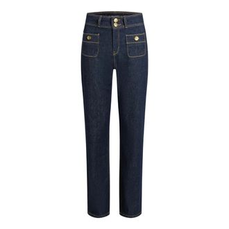 Karl Lagerfeld Dames, Jeans, Blauw, Maat: W27 Katoen