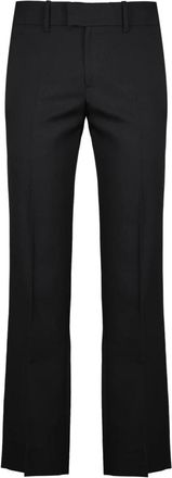 Courr&egrave;ges Zwarte wollen broek recht model - Heren - Straight fit broeken - Zwart - M - Wol - Broeken