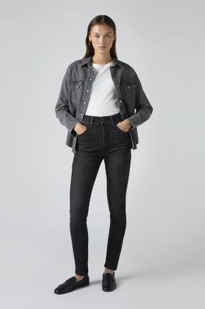 Levi's Vaqueros Skinny retro de tiro alto - Mujer - 23X28 - Negro / Real Time