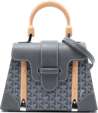 Goyard Borsa a tracolla Saigon Structured PM in tela Goyardine 2020 - Grigio