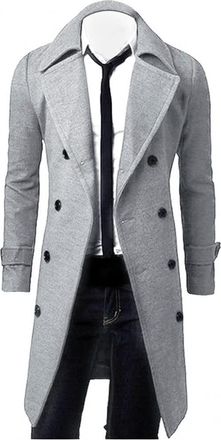 Generic Mens Wool Coat, Long Mens Coat, Winter Jacket, Casual Jacket, Underwear Coat, Overcoat, Mens Knee Wind Jacket, Coat, Long Coat, Mens Winter Coat, Tren
