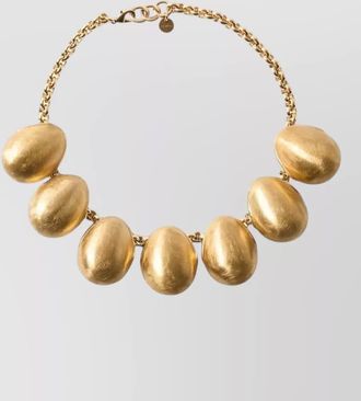 Jacquemus chunky chain necklace copper brass pendants