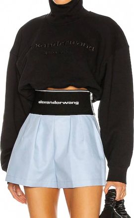 Alexander Wang Signature Logo Sweatshirt In Black