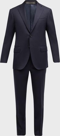 Corneliani Men & apos;s Solid Wool Leader Suit