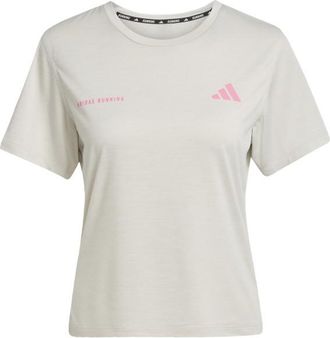 adidas Own The Run Melange T-Shirt Laufshirt für Damen | grau