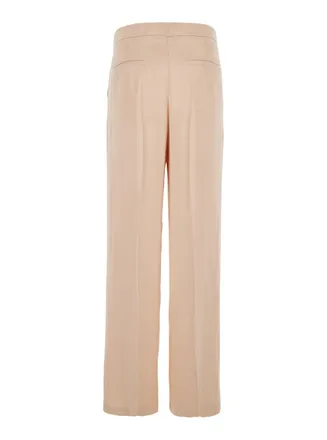 Jucca Womens Pants Pink Viscose Trousers