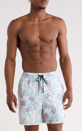Quiksilver Vacancy Volley Swim Trunks in Airy Blue at Nordstrom Rack, Size X-Large