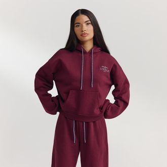 Lounge Oversized Hoodie - Kersenrood - XXL