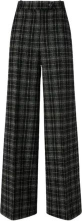 Pinko Wide Broeken - Dames - Wijde Broeken - Zwart - M - Broeken