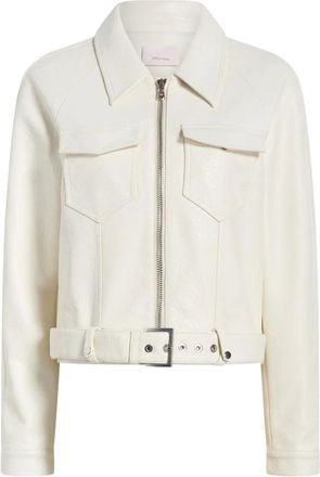 Cinq &agrave; Sept Giacca Saffira con zip - Bianco