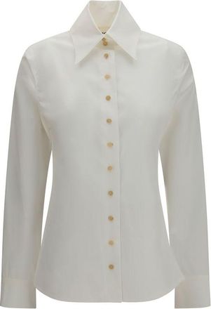 Khaite White Cotton Dress Womens Shirt