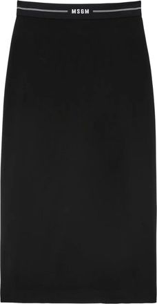 Msgm Gonna con banda logo - Nero