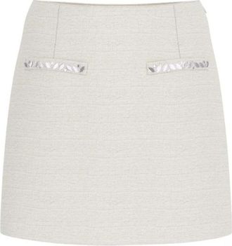 Guess Rokken, Dames, Beige, S, Tweed, Eco Clotilde Tweed Rok