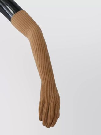 Dolce & Gabbana cashmere ribbed elbow length mittens