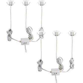 Loops 2 PACK 3 PACK Flush / Recessed Ceiling Downlight White Aluminium 1W LED