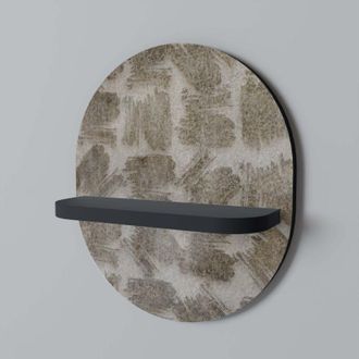 OEM Estante Ovalado Negro Ligeramente Borroso