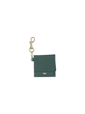 Anya Hindmarch Womens Keychains Green Goat Leather