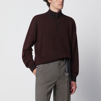 Loro Piana Roadster cashmere jumper in Bordeaux/Brown